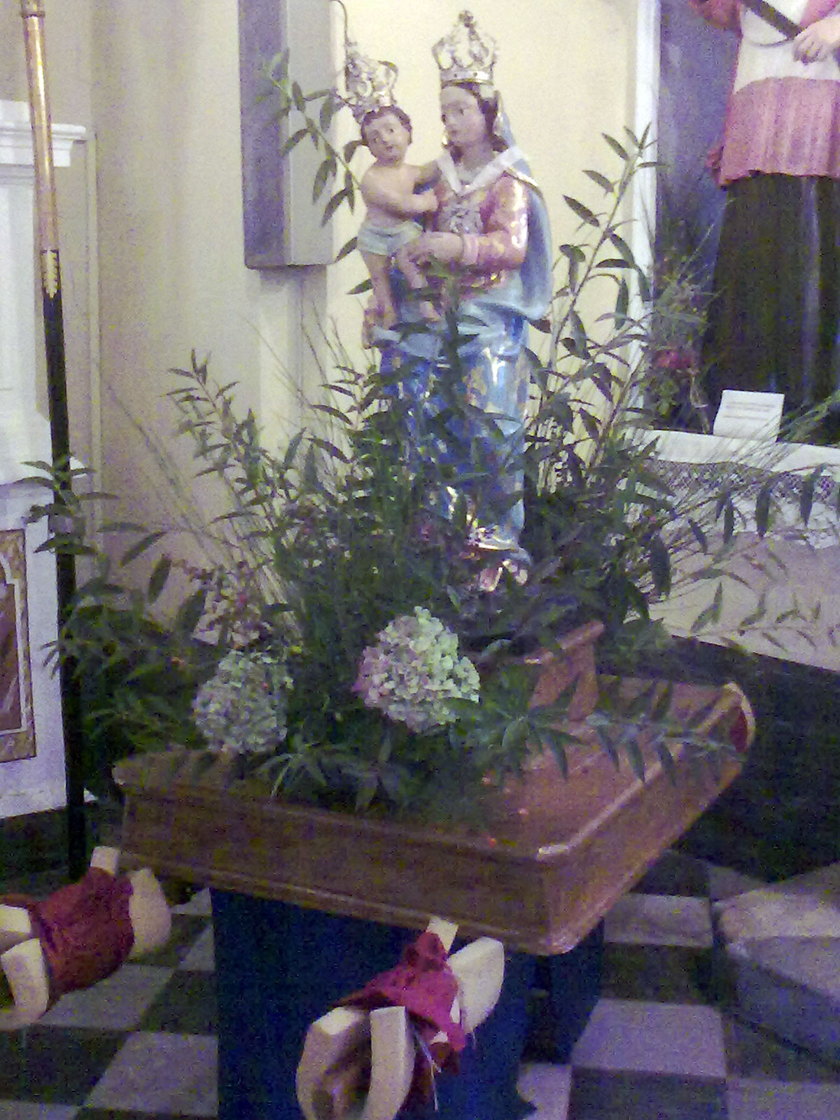 Cassa processionale con la Madonnina della Confraternita del Gonfalone