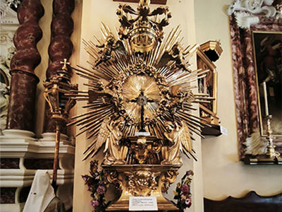 Reliquiario settecentesco della Confraternita del Gonfalone